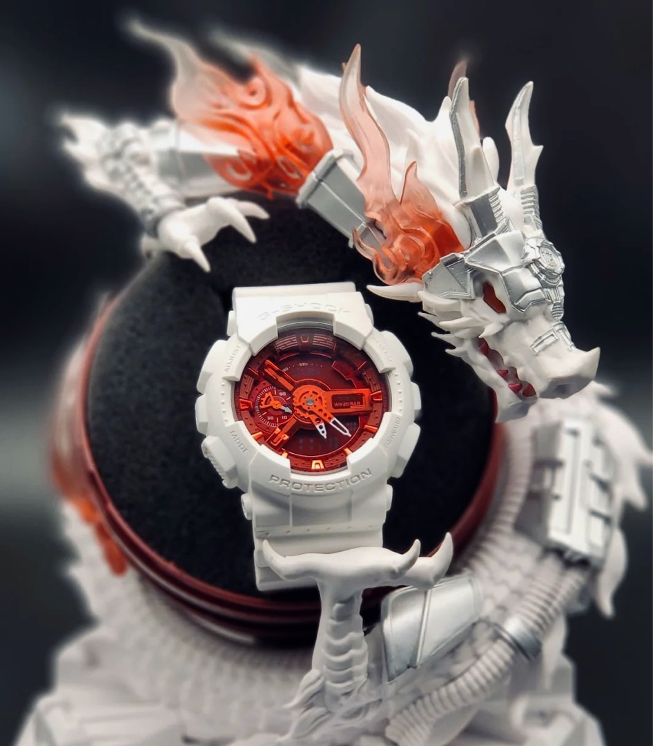 G shock white red cheap