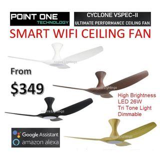Ceiling Fan Smart WiFi Fan Light Installation