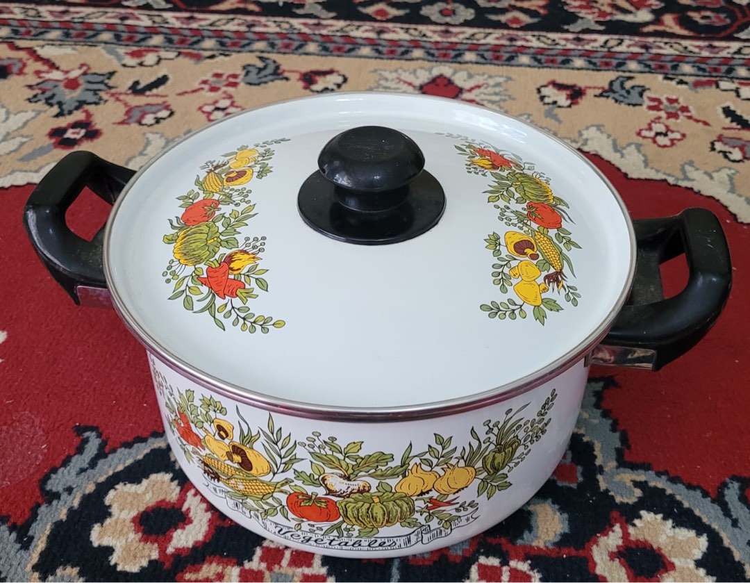 Ceramic Coated Steel Cooking Pot, Furniture & Home Living, Kitchenware