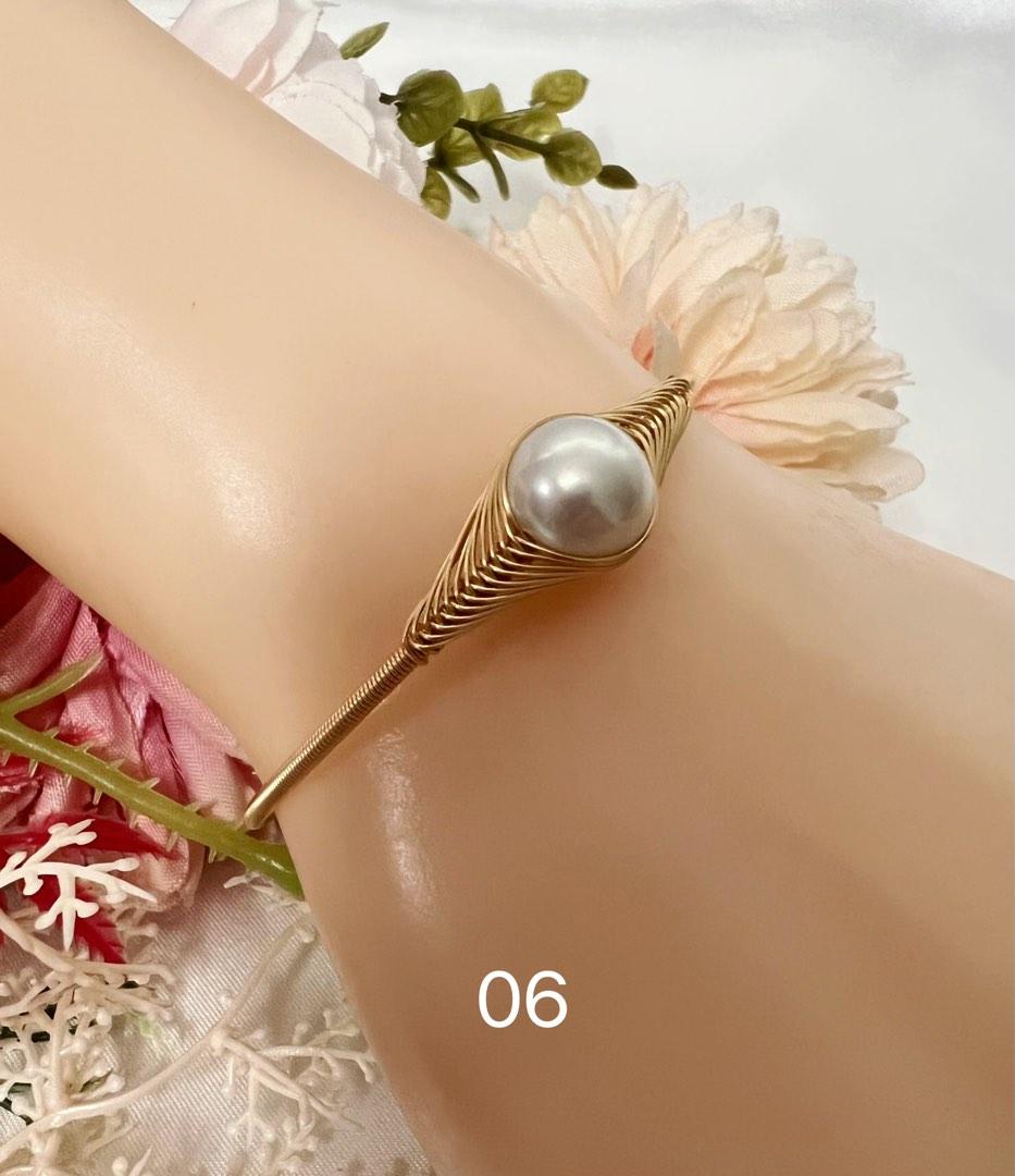 Clearance Natural Freshwater Pearl Bangles 5 styles Women s