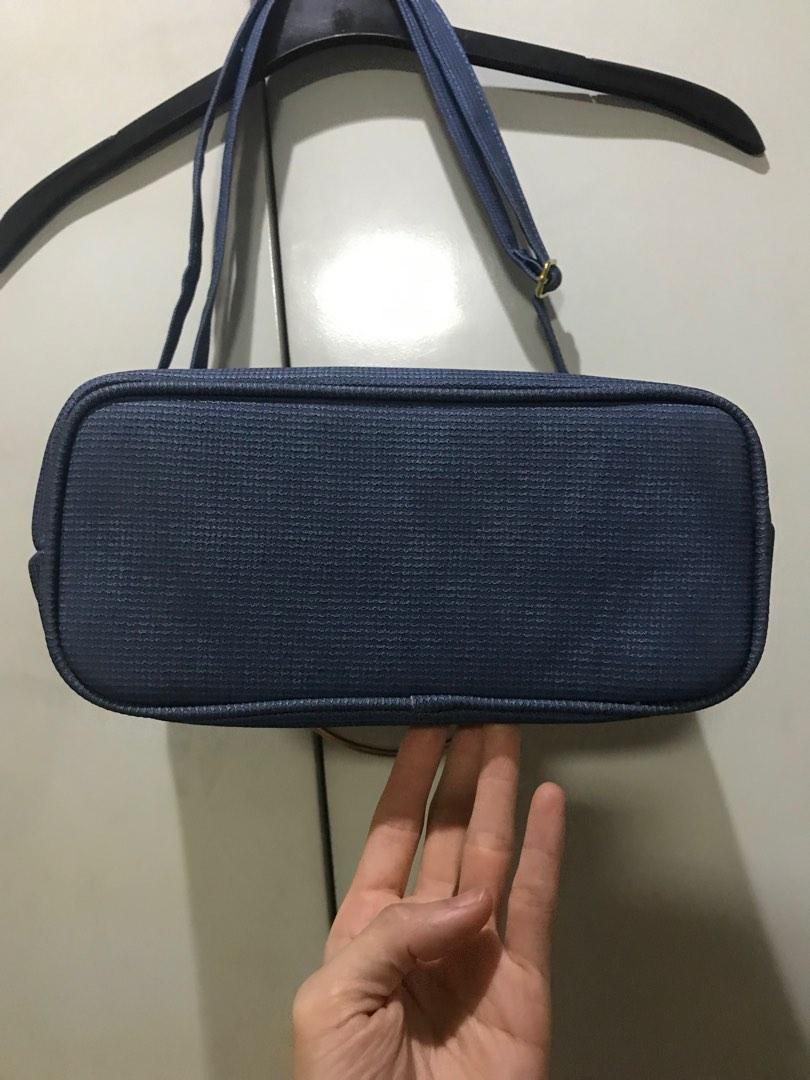 Cloth 2-way Bag - Brand New (Category: Cross-body Bags) located in San Juan City. Submitted by polkadotcom (Listing ID 1185263494, Image 3). Description: Unused Cloth adjustable strap Metal handle Zippered interior With 2 compartments plus a zippered pocket No issues with hardware and zippers #septsale.