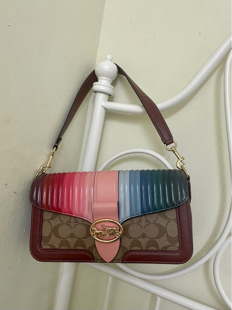 COACH GEORGIE SHOULDER BAG RAINBOW