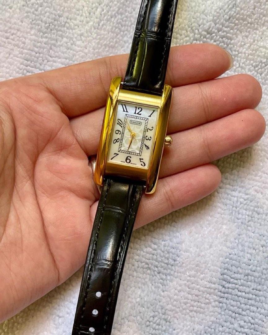 Coach Lexington Swiss Quartz Movement Mother of Pearl Dial Rectangular Watch