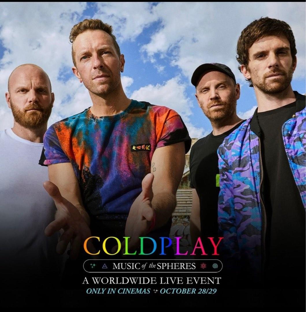 Coldplay Live In Cinema, Tickets & Vouchers, Event Tickets on Carousell