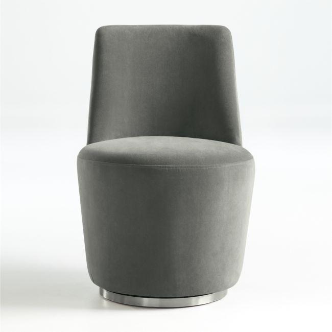 Crate and sales barrel velvet chair
