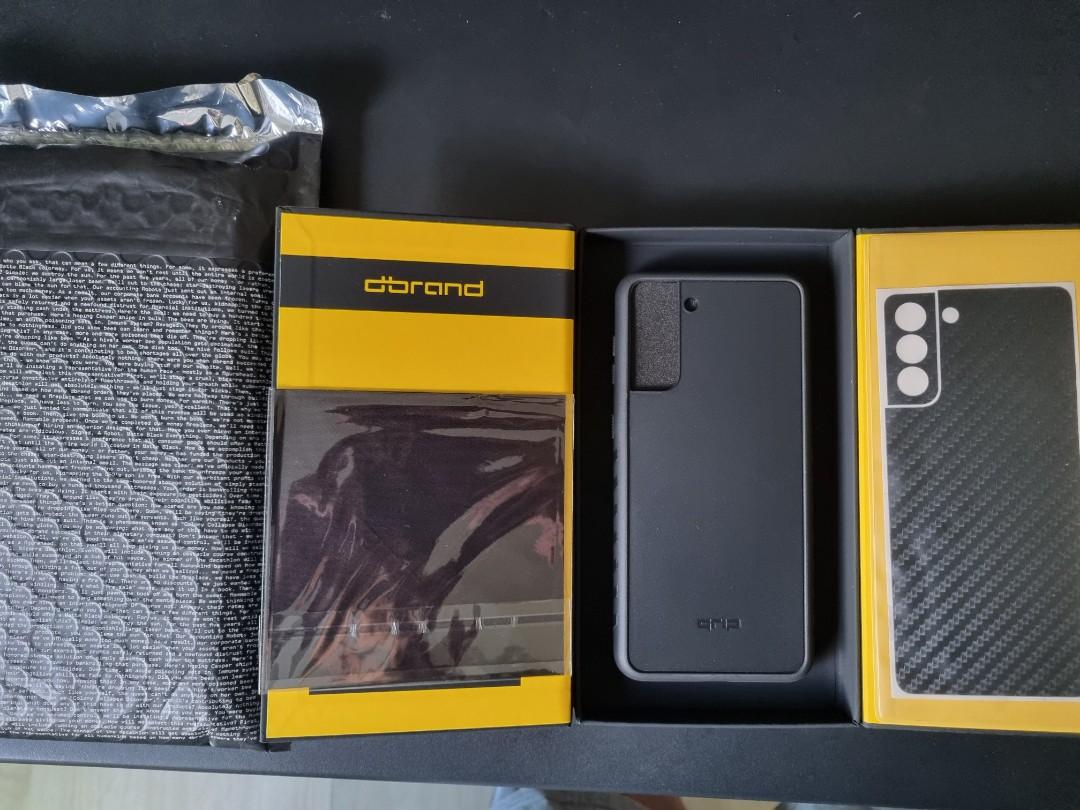 Dbrand Grip Case S21+ with carbon Fibre back, Mobile Phones & Gadgets