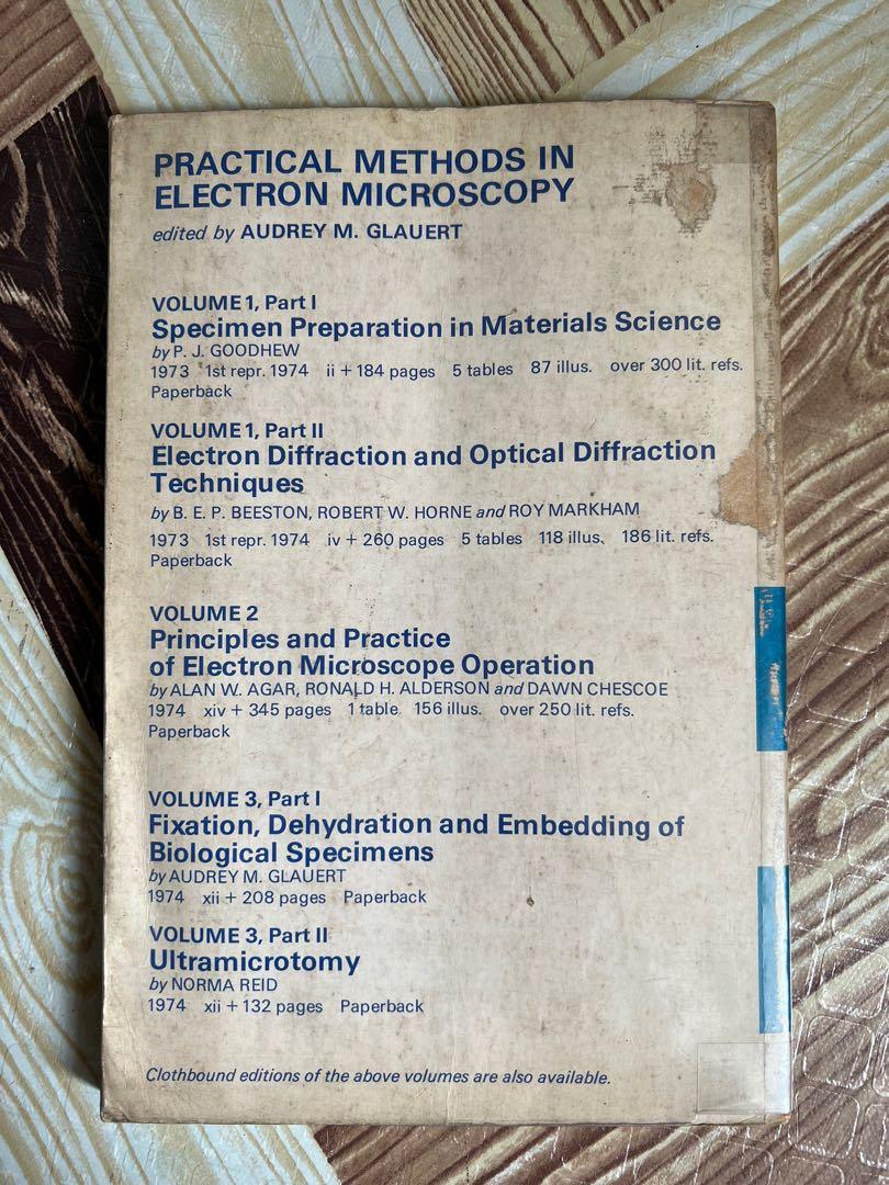 Design of the Electron Microscope Laboratory (Category: Textbooks) located in San Pedro. Submitted by pageturner19 (Listing ID 1185164602, Image 2). Description: Author- Ronald Alderson .
