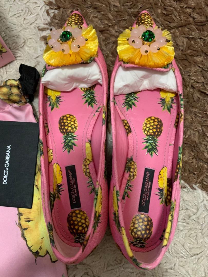 Ballerines Dormeuses Dolce&Gabbana Junior - Cuir Rose - Taille 26 (US Jeune) - Neuf Avec Boîte