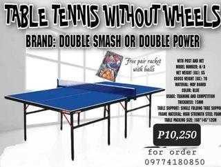 Double smash table tennis