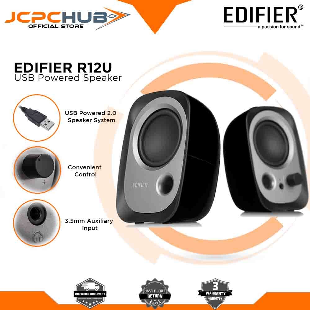 Edifier R12U USB Powered Speaker for Desktop or Laptop 3.5mm audio and ...
