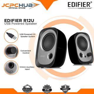 Edifier R12U USB Powered Speaker for Desktop or Laptop 3.5mm audio and with headphone plugin Black