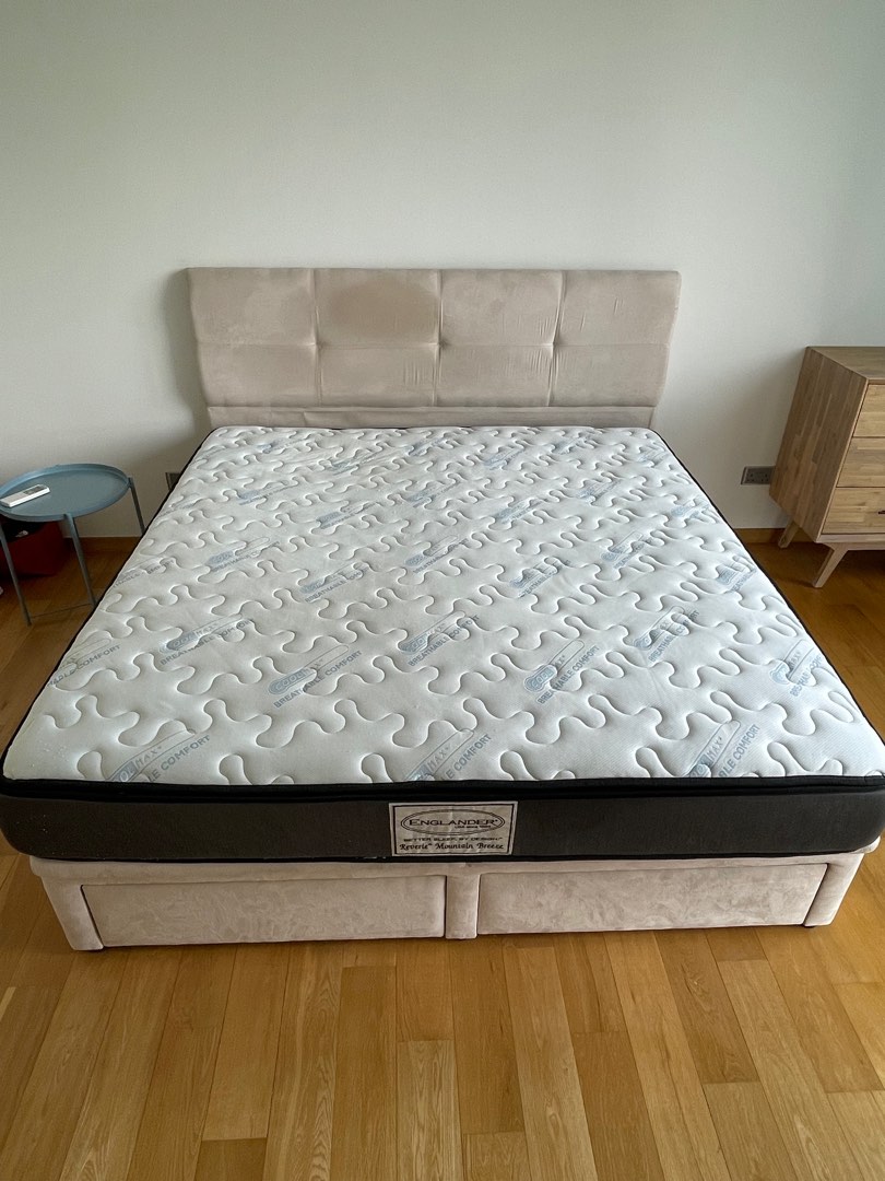 Englander King Mattress, Furniture & Home Living, Furniture, Bed Frames