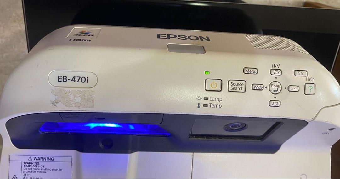Epson projector EB 470i short throw, TV & Home Appliances, TV ...