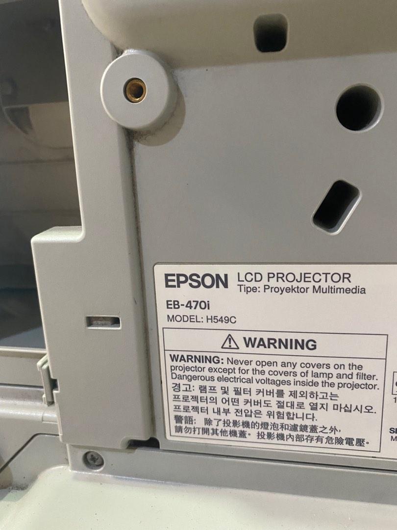 Epson projector EB 470i short throw, TV & Home Appliances, TV ...