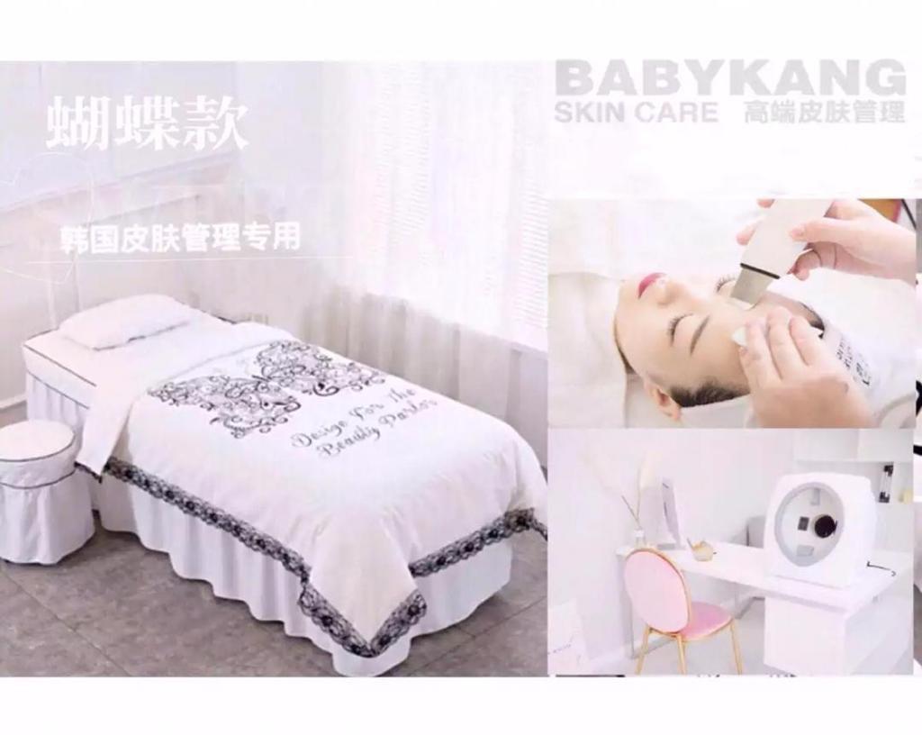 Facial bed with bed sheet & blanket, Furniture & Home Living, Bedding