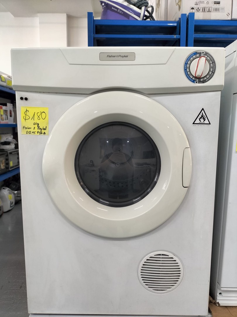 Fisher & Paykel 6kg dryer DE45F56A, TV & Home Appliances, Washing