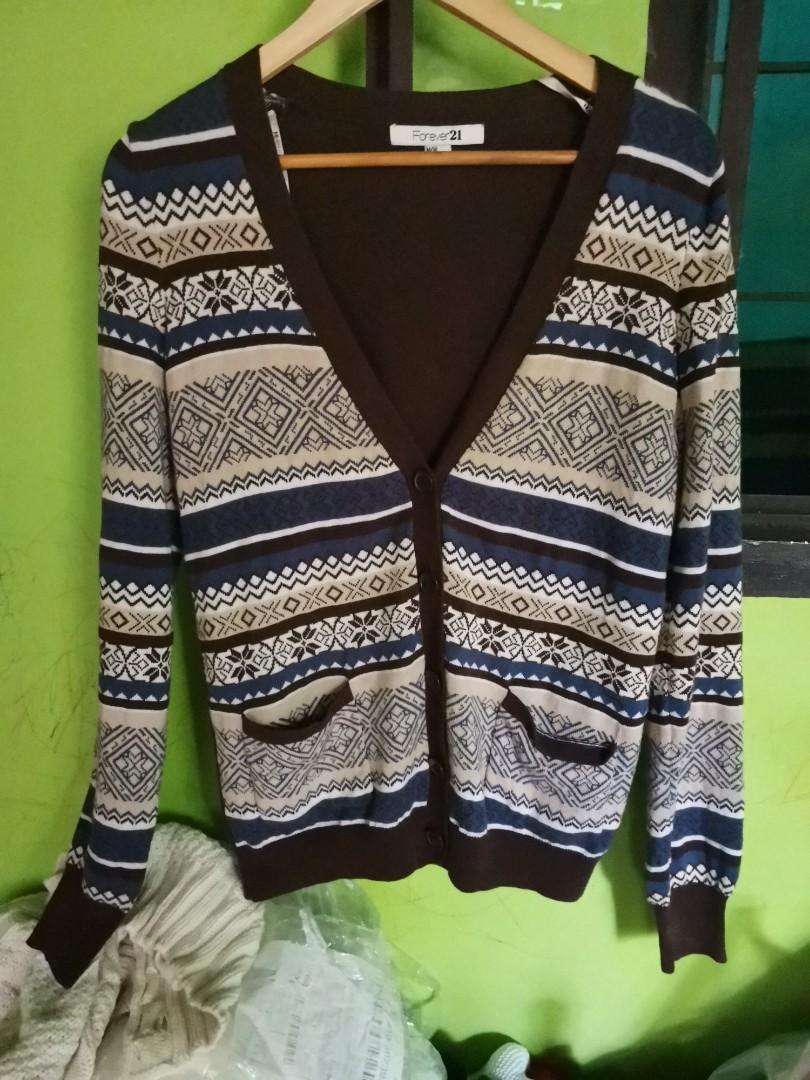 Forever 21 Aztec Brown Cardigan