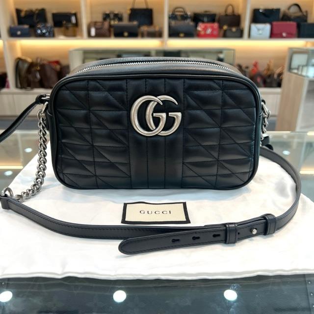 Gucci Guccissima Heart Chain Pochette, Luxury, Bags & Wallets on Carousell