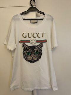 Gucci mystic cat oversized t-shirt