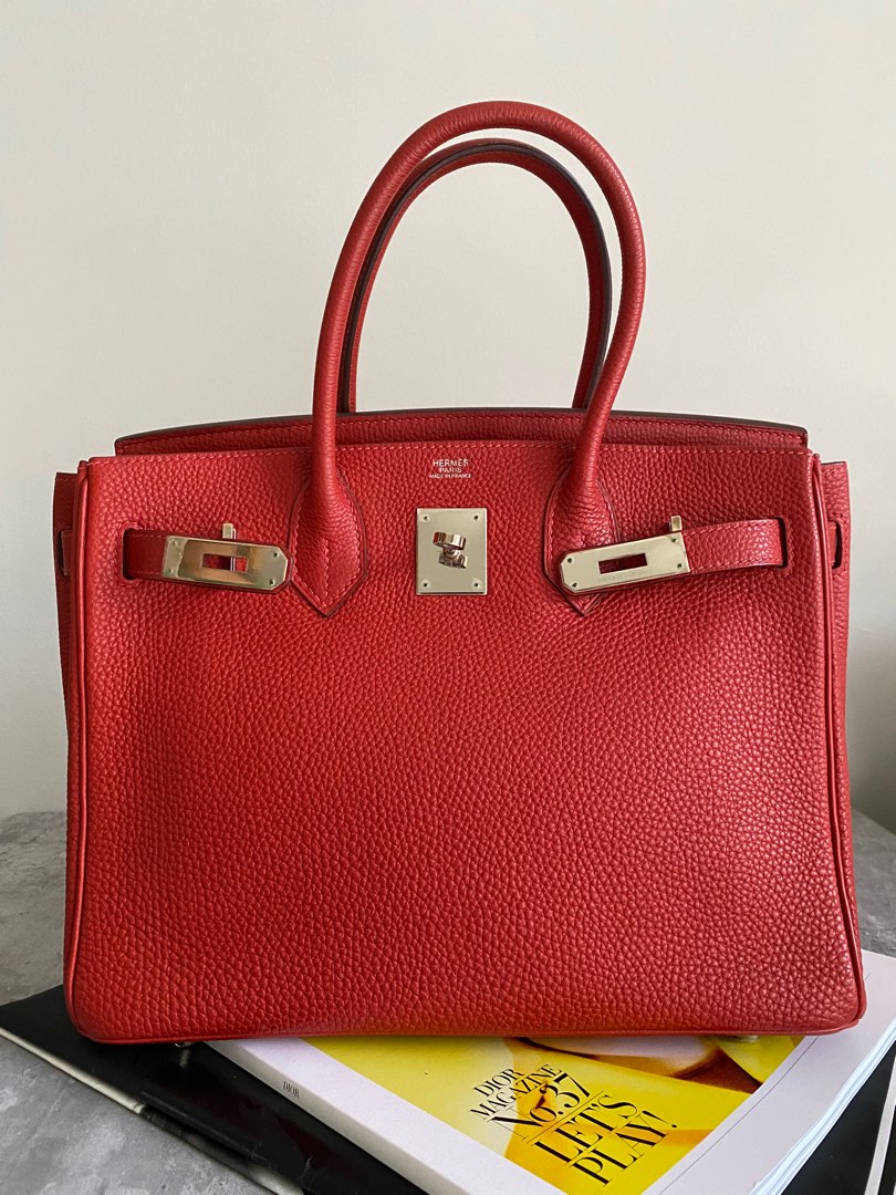 Hermes Birkin 30 Etain Epsom PHW, Luxury, Bags & Wallets on Carousell