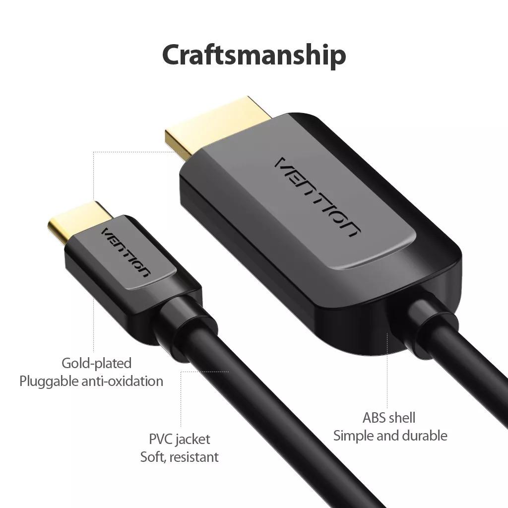 【high quality】Vention Type C To HDMI Cable 4K USB C To HDMI Converter