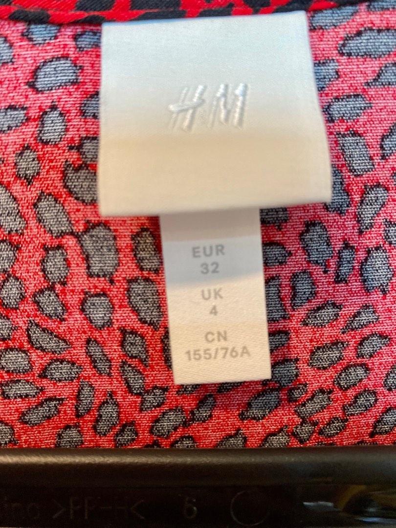 H M Red Leopard Print Dress Women s Fashion Dresses Sets