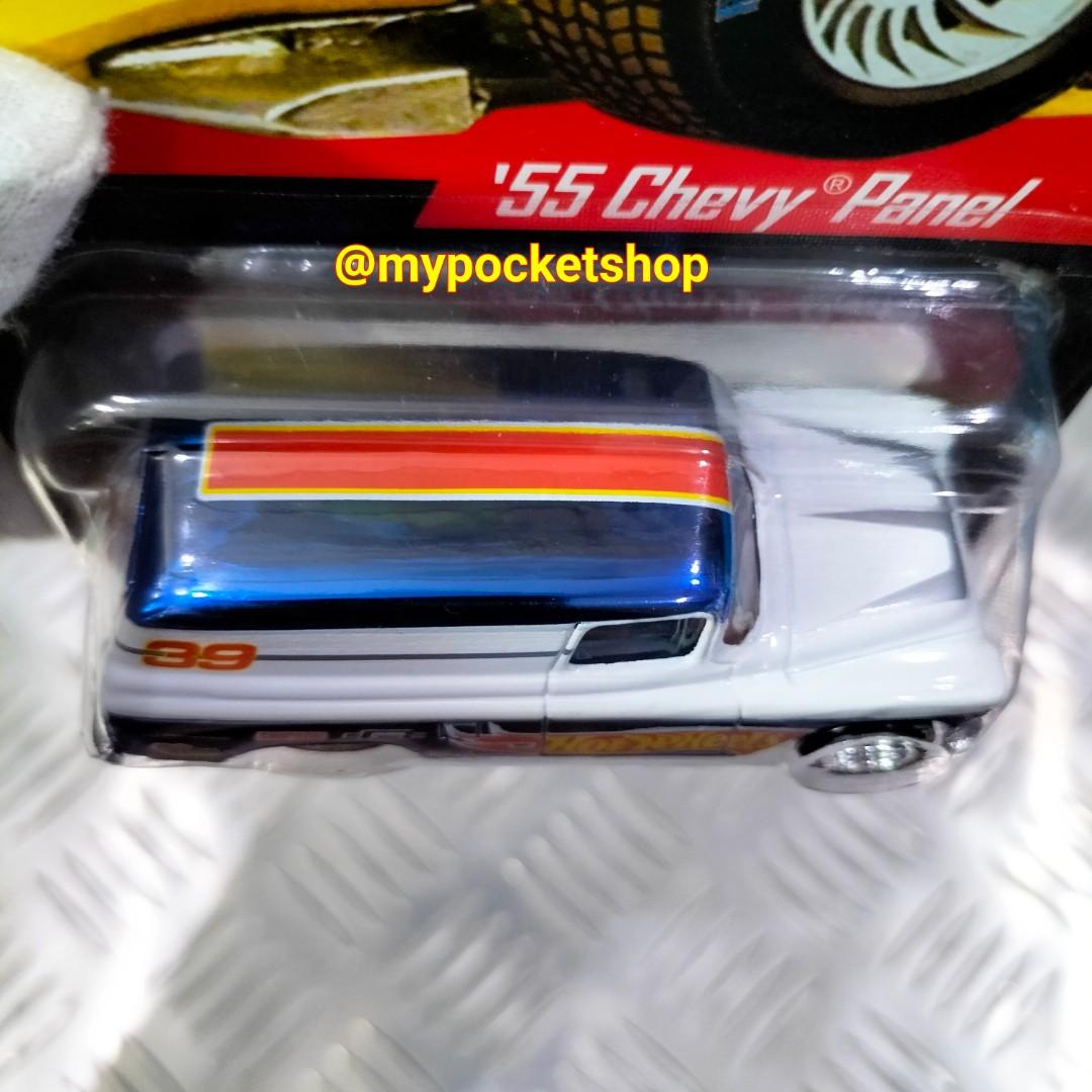 Hot Wheels 55 Chevy Panel Car - 1:64 Scale Pop Culture Die-Cast With Real Riders Tires - View #3