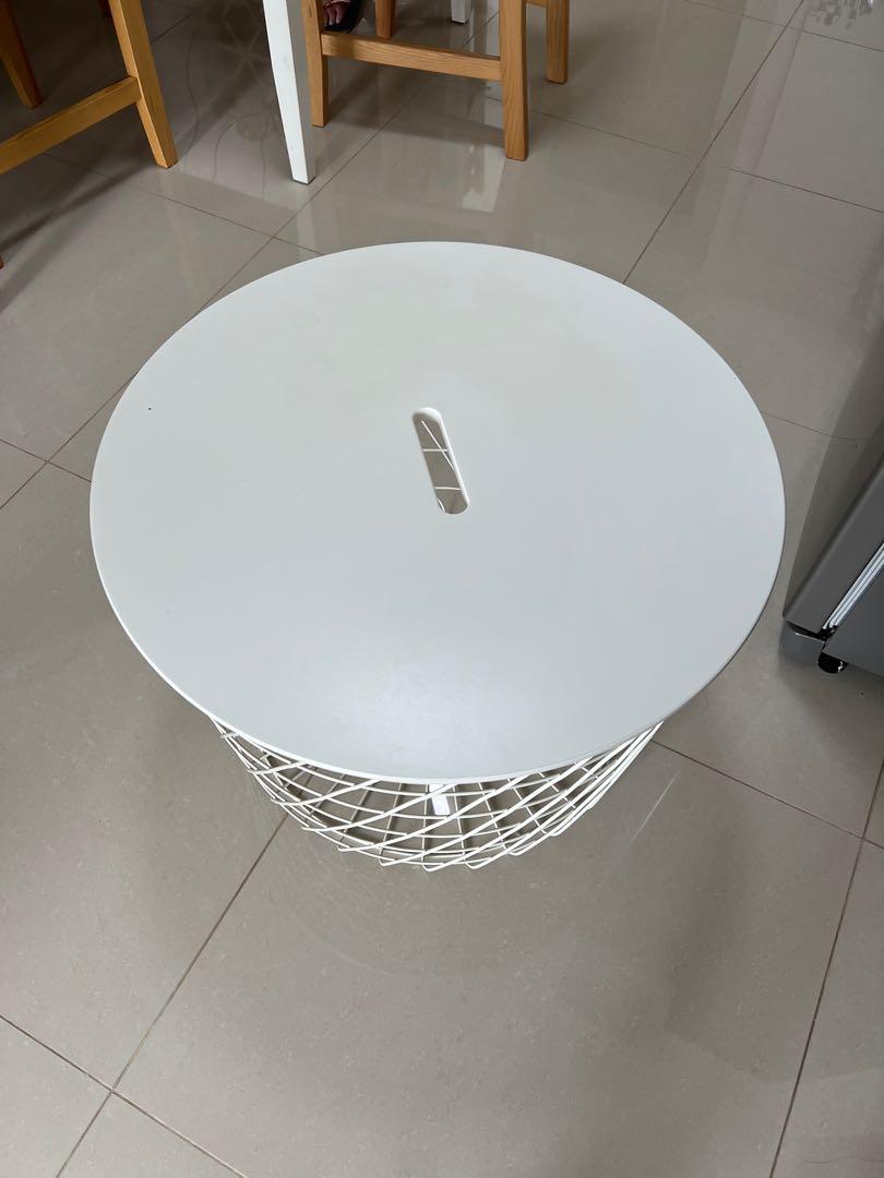 IKEA KVISTRO storage table white, Furniture & Home Living, Furniture