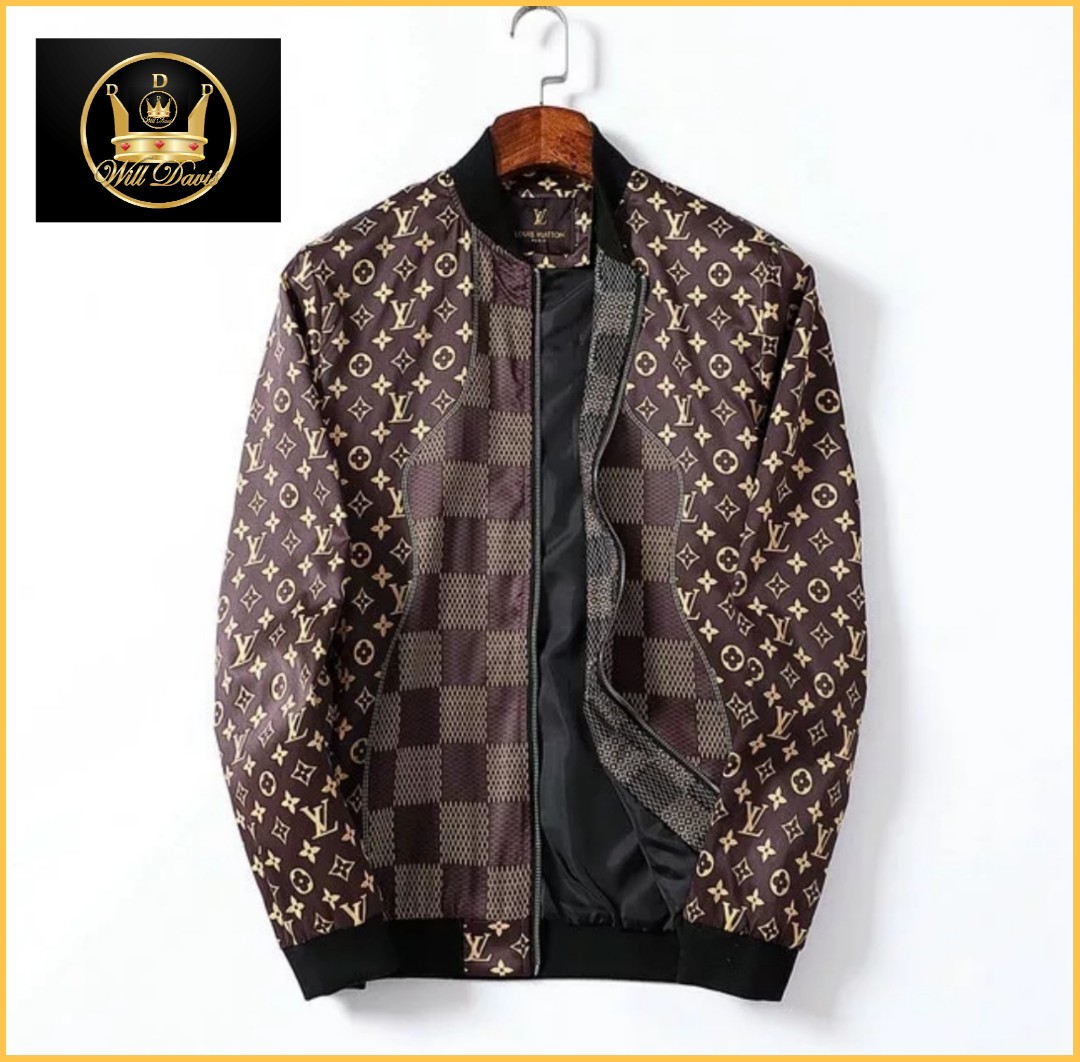 Louis Vuitton DAMIER AZUR Damier azur bomber jacket (1A9MH3)