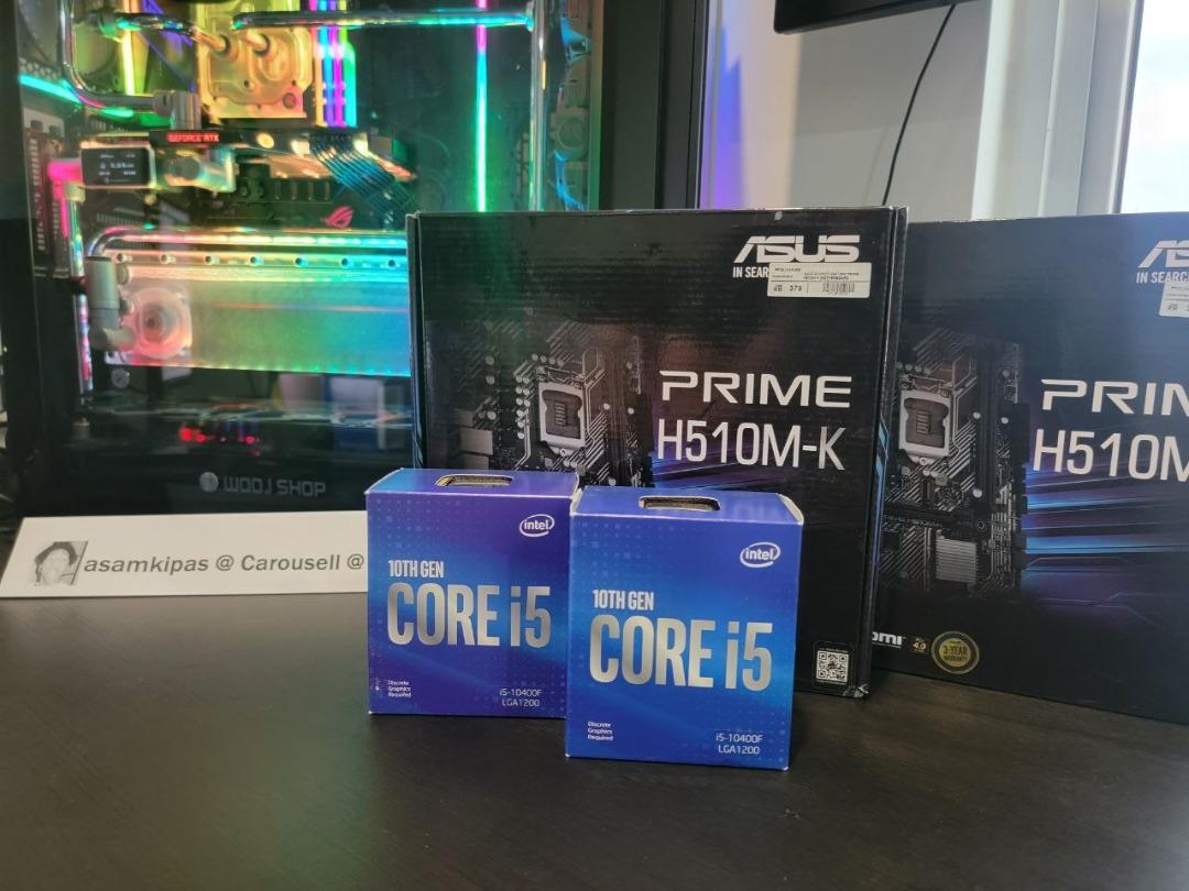 Intel Core i5 10400F + ASUS PRIME H510M E LGA 1200 Motherboard