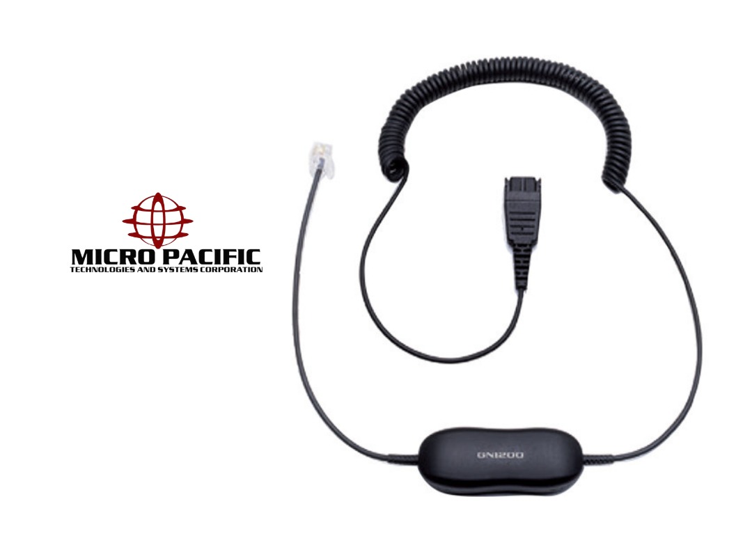 Jabra GN1216 QD-Kabel Für Avaya Telefone – Quick-Disconnect, Mit Lautstärkeregler, Für Headsets