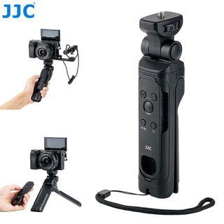 JJC Camera Vlog shooting Grip with Bluetooth Wireless Remote Control, Mini Tripod for Sony ZV-1, ZV-E10, A6100, A6400, A6600, A7M4 A7IV, A7 III, A7R IV, A7R III, A7S III, A7C, A1, A9 II, RX100VII, & More, Replace Sony RMT-P1BT Remote Control