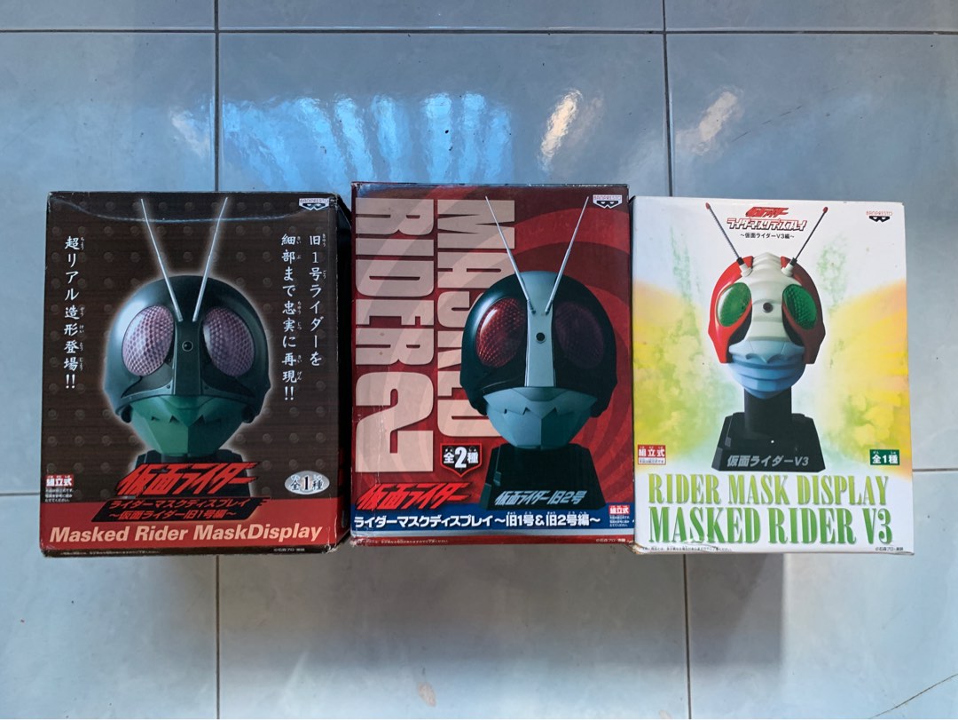 Kamen Rider Head set of 3, Hobbies & Toys, Toys & Games on Carousell