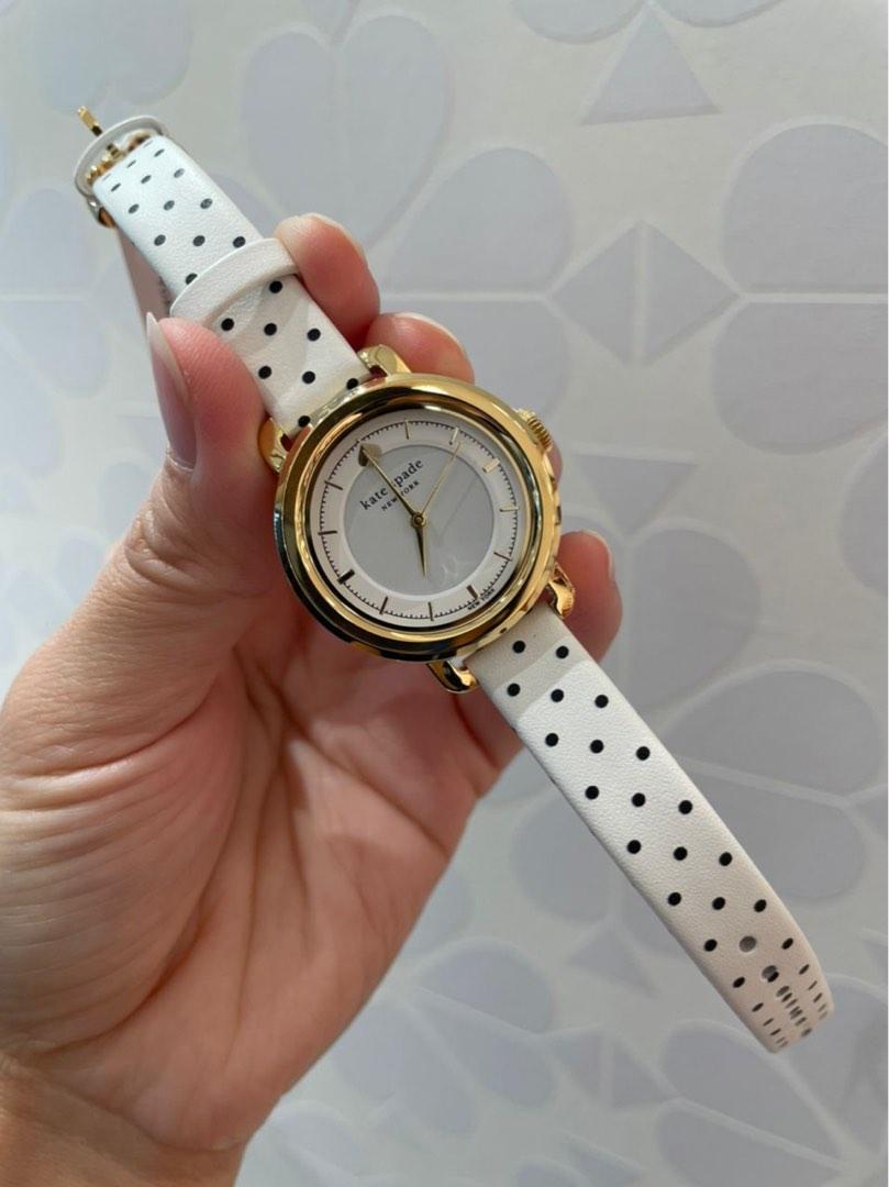 Kate Spade Metro white and black polka dot leather, Women's Fashion, Watches  & Accessories, Watches on Carousell