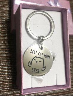 Keychain charm - Cat mom