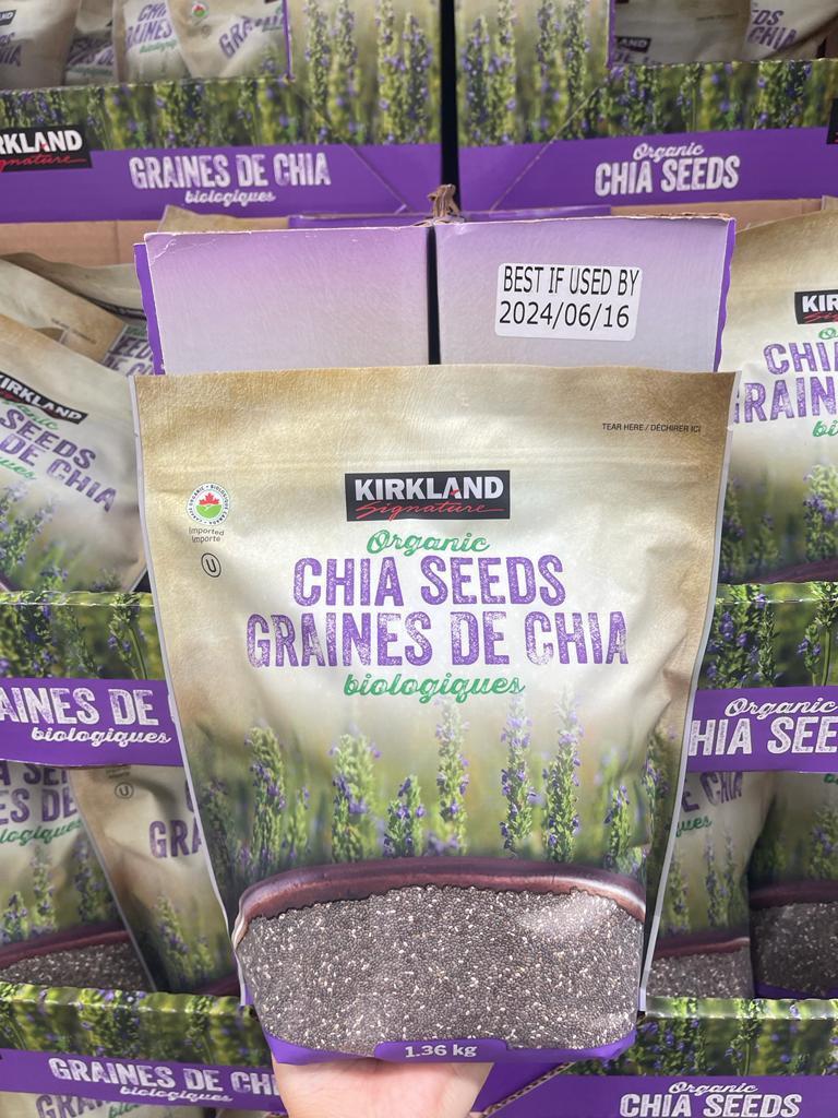 Kirkland Organic Chia Seeds有機奇異籽1.36kg, 預購- Carousell