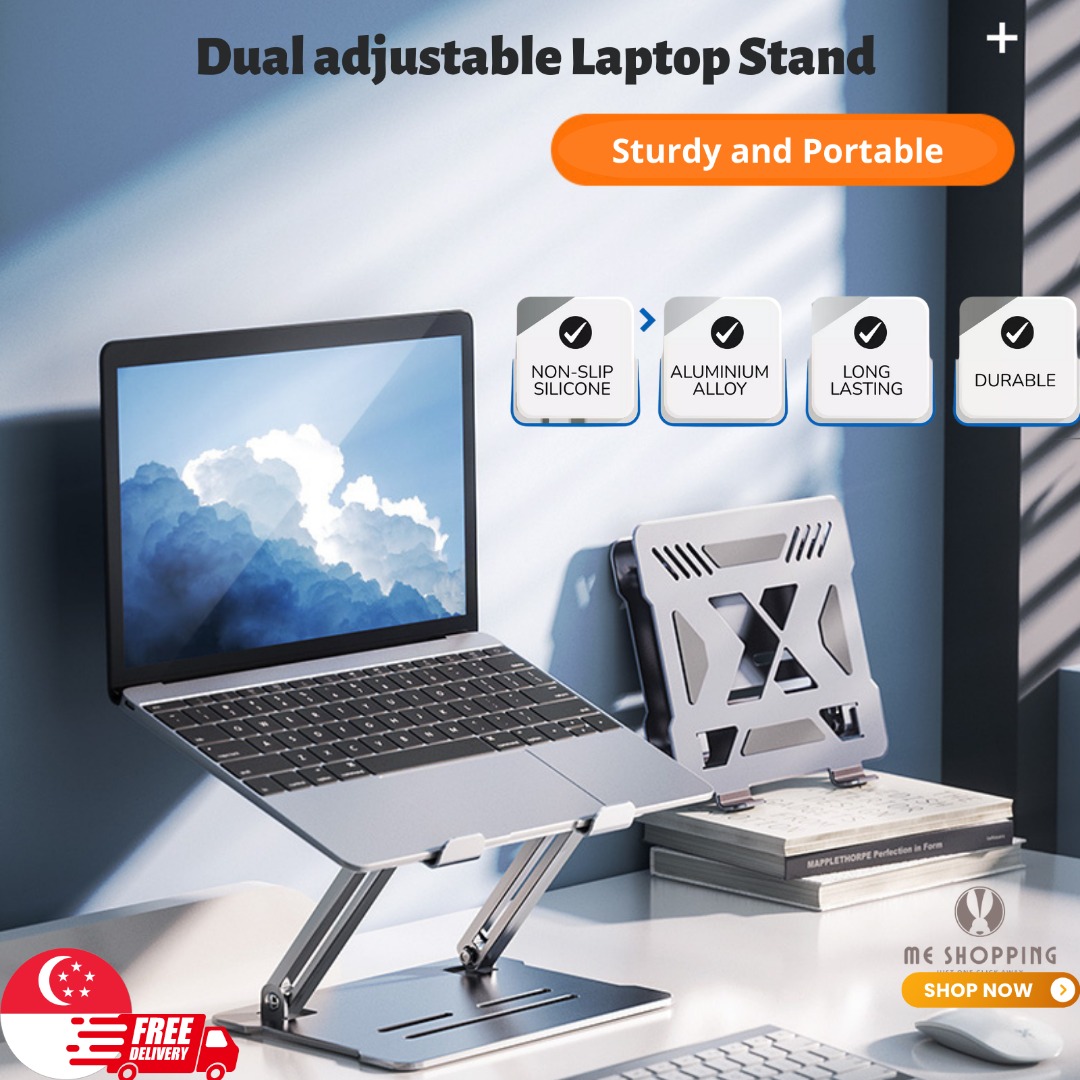 Laptop Computer Notebook Stand, Modern Sleek Design and Foldable