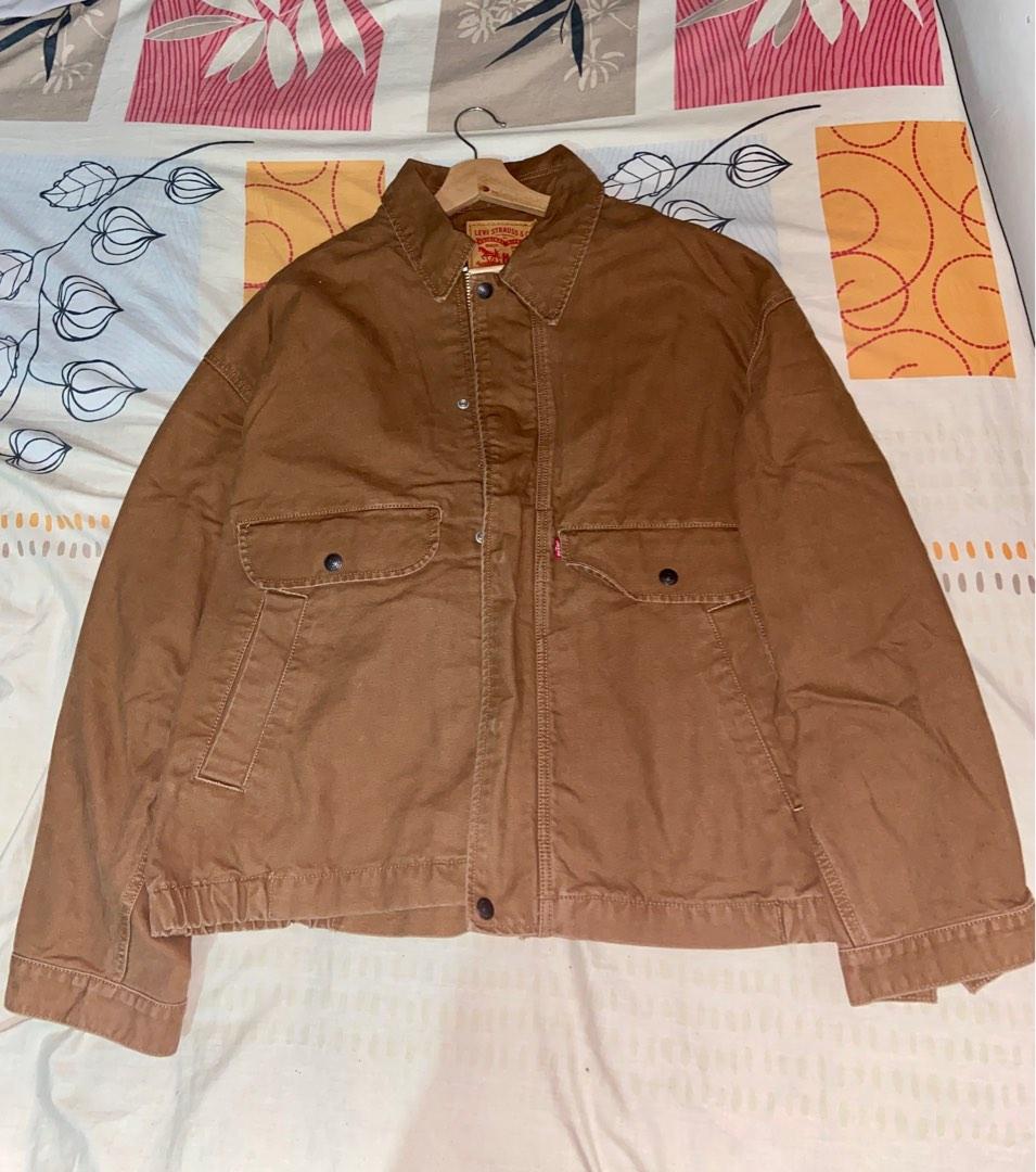 levis brown denim jacket