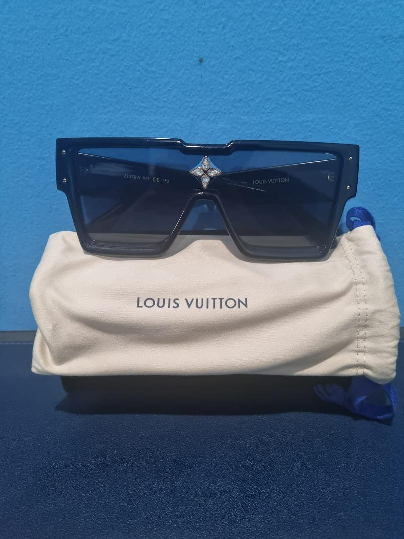 LOUIS VUITTON Acetate Marble Effect Swarovski Cyclone Sunglasses