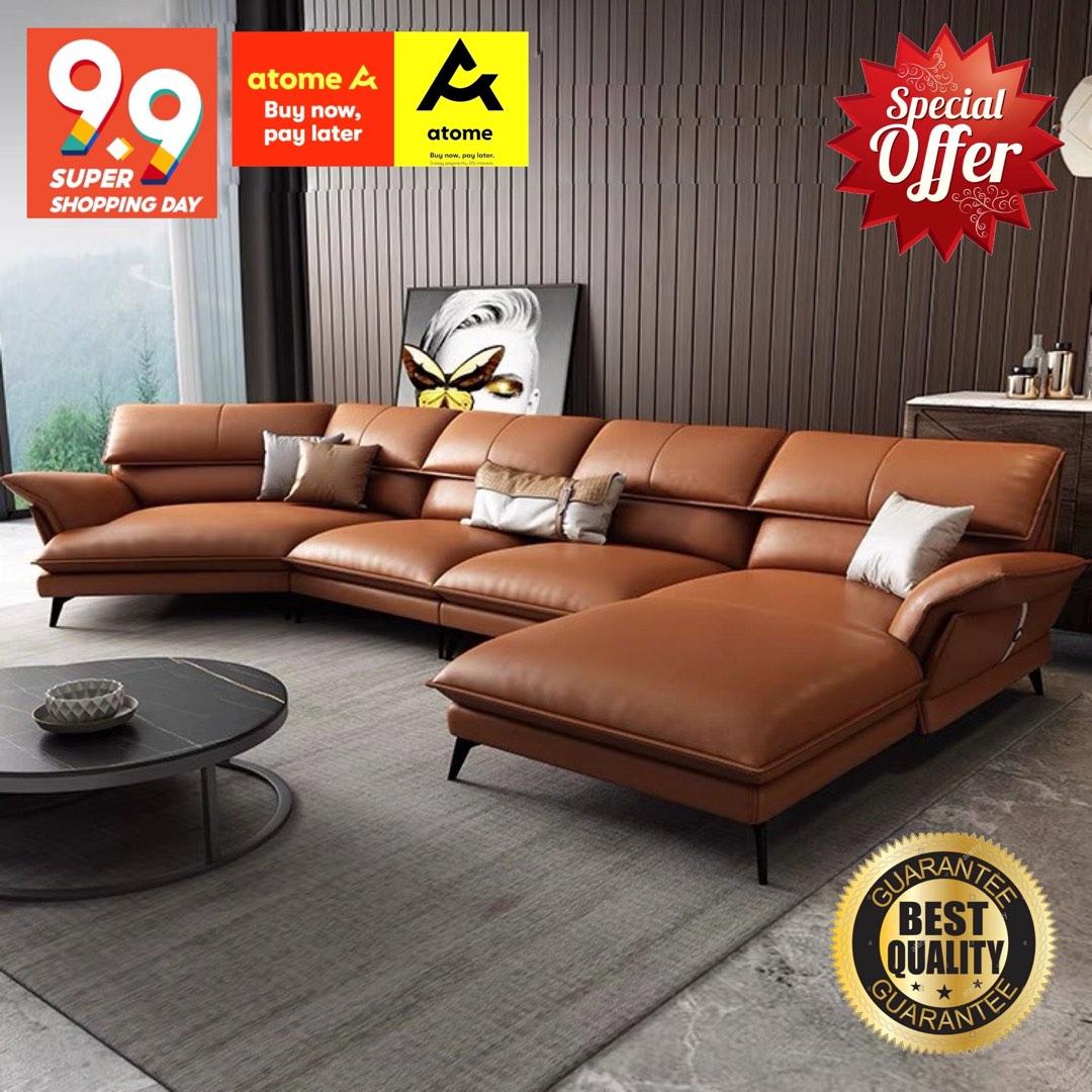 Luke Sofa Length 190cm Available in High Quality Top Grain Genuine Cowhide  Leather GL8695, Furniture & Home Living, Furniture, Sofas on Carousell