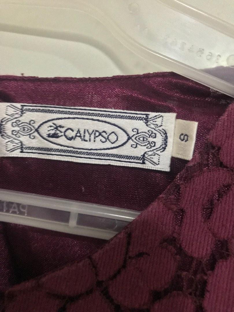 Maroon Lace Cap-sleeve Dress (Category: Dresses) located in San Juan City. Submitted by polkadotcom (Listing ID 1185160089, Image 3). Description: Wine colored Lace dress Size zipper No issues Used once #septsale Brand:Calypso.