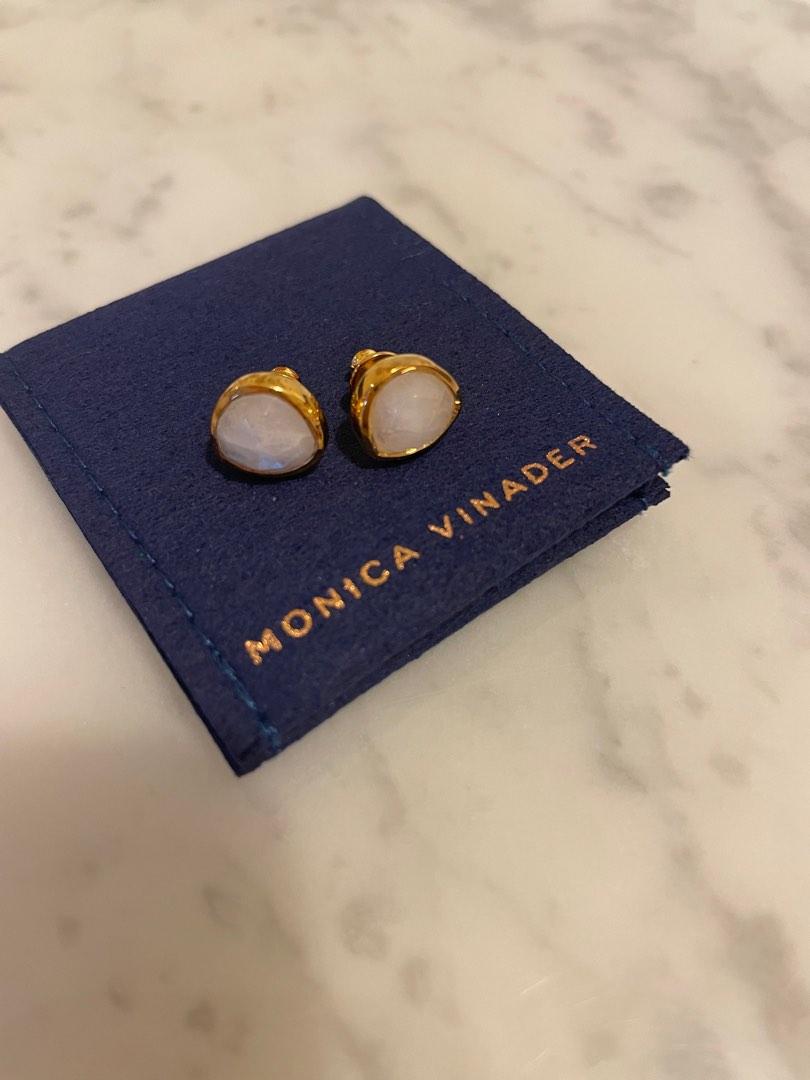 Monica vinader top moonstone earrings
