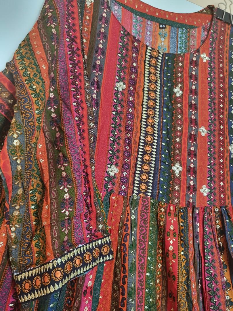 Multi Colour Maxi Dress, Women's Fashion, Dresses & Sets, Dresses on ...