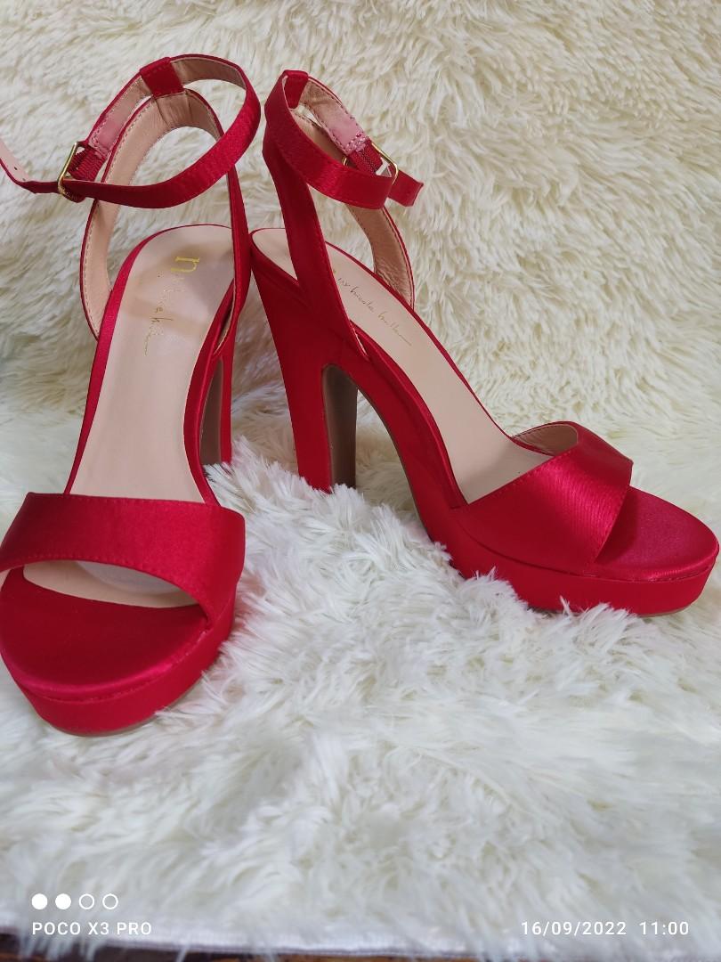 N by Nicole Miller Lindy Red High Heel Shoes