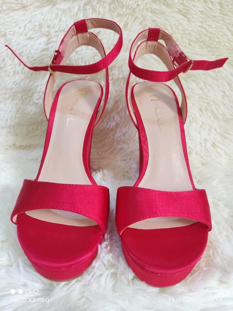 N by Nicole Miller Lindy Red High Heel Shoes