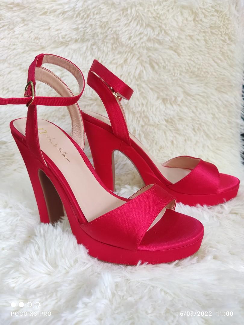 N by Nicole Miller Lindy Red High Heel Shoes