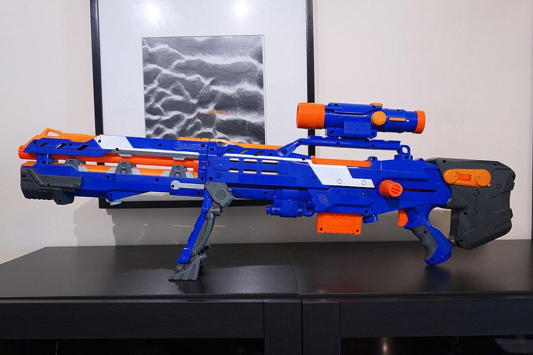 NERF N-Strike Icon Series Longshot CS-6 3 BLASTERS IN 1 