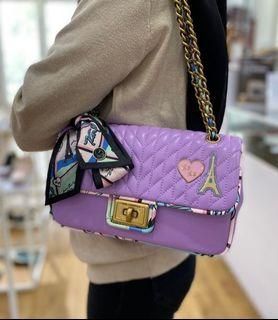 New Best Seller Karl Agyness Medium Leather Lilac