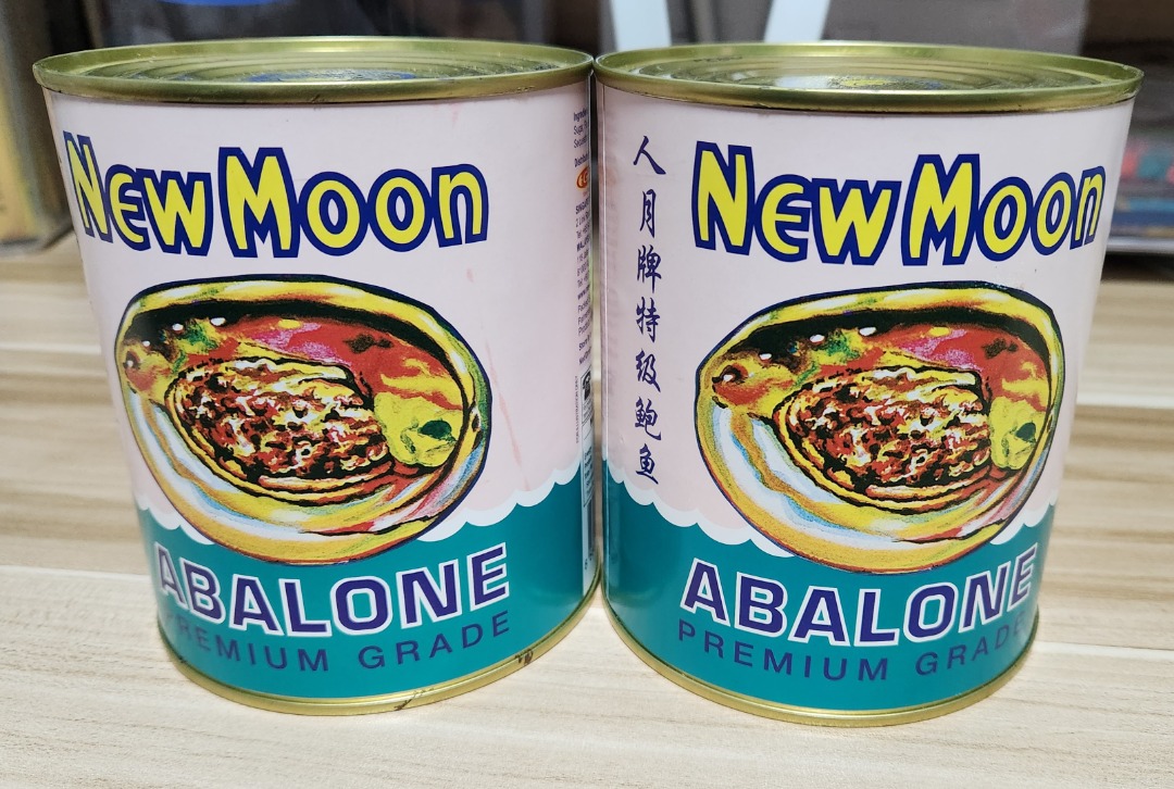 New Moon New Zealand Abalone Jumbo 750g 4 Cans, Food & Drinks, Other Food & Drinks on Carousell