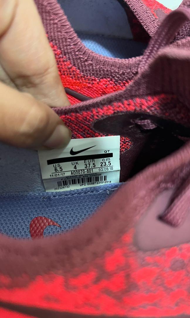 nike epic react flyknit maroon